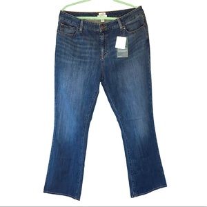 NWT Women’s L.L.Bean 1912 Favorite Fit Jeans Sz 14